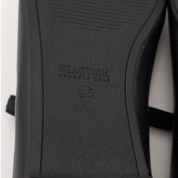 Reaction Kenneth Cole Copy Tap Ballet Flat Women's Black Size US9.5 EU40.5 - Picture 9 of 12